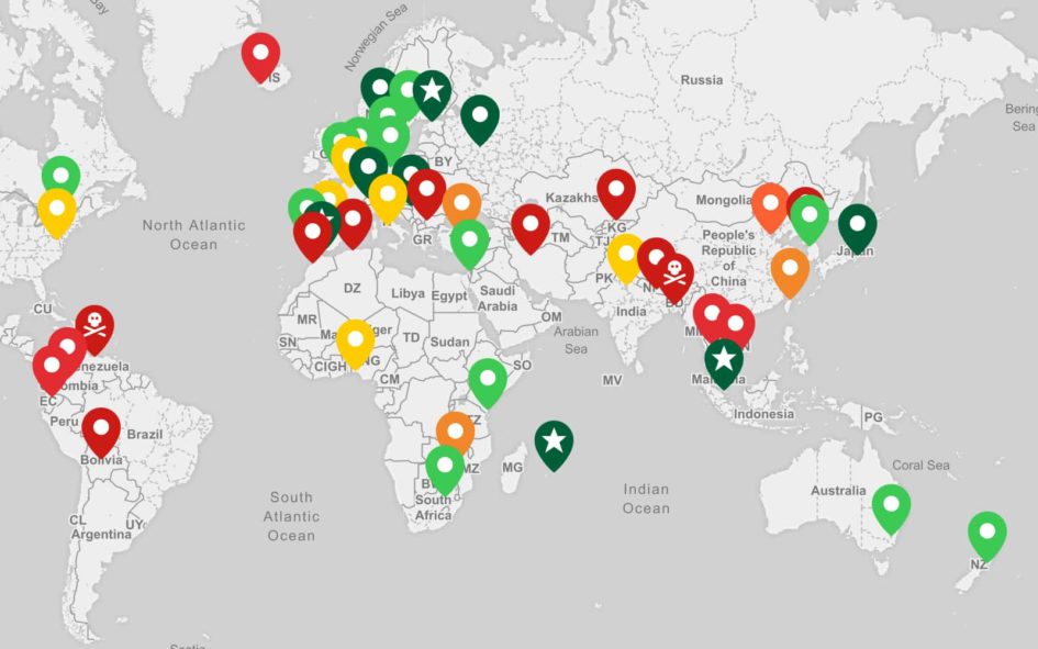 Top Crypto friendly countries